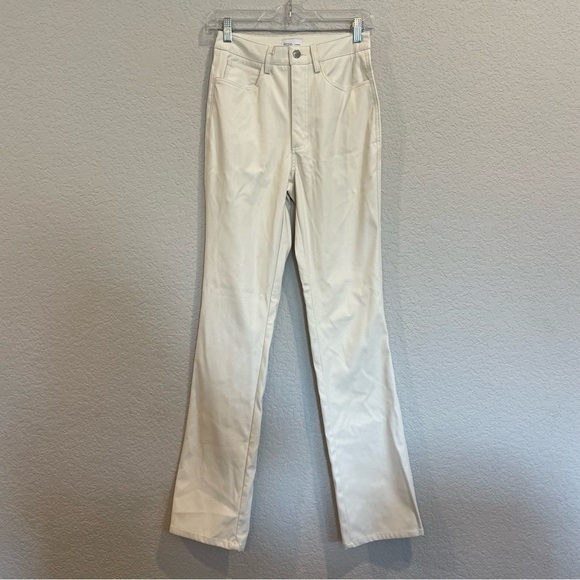 WEWOREWHAT Danielle Berstein Vegan Croc Ankle Flair Pants - Picture 3 of 7